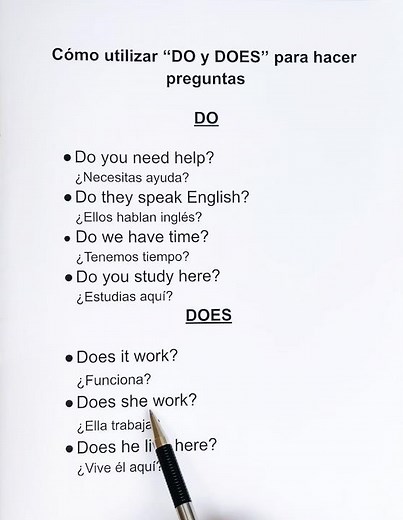 ✅Cómo utilizar "DO y DOES" para hacer preguntas en inglés. #english #ingles #inglesencasa