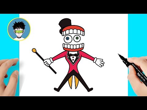 Como dibujar a Caine de The Amazing Digital Circus