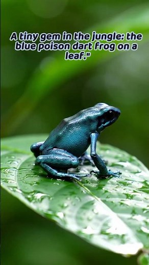 Blue Poison Dart Frog: Characteristics, Habitat, and Fascinating Facts #short #wildlife #amphibia