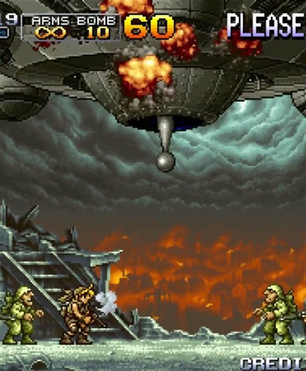 metal slug 2 ending scene #legendislive1432 #retrogaming