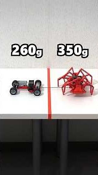 120 vs 2600 grams Lego tug-of-war #shorts