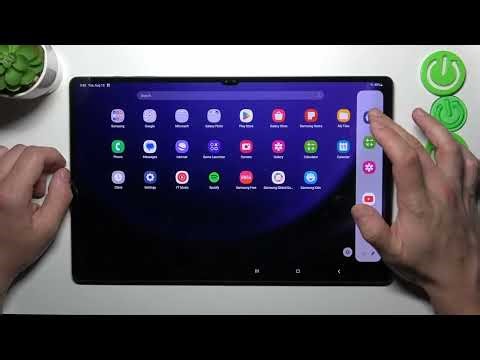 How to Toggle the Edge Panel on a SAMSUNG Galaxy Tab S9 Ultra - Smart Sidebar - App Shelf