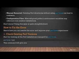 How to Remove Perlbrew Versions and Fix Unknown Installation Errors