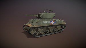 M4A3E2 - Sherman Jumbo - Lt Falgayrac - Buy Royalty Free 3D model by Panaristi