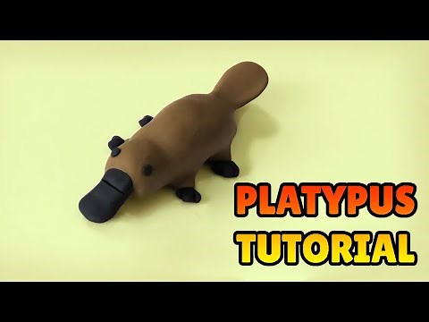 🔴 DIY How to Make a PLATYPUS - Polymer Clay, plastilina and Fondant Tutorial