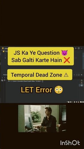 Temporal Dead Zone in JS #coding #javascript #shortvideo