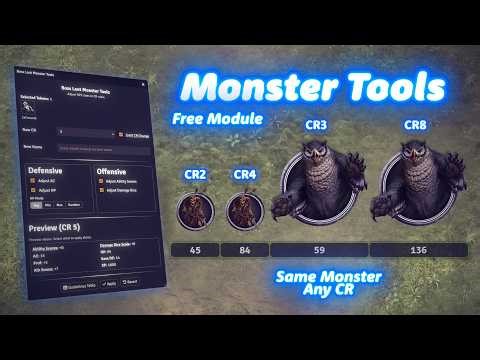 Change Any Monster CR in One Click (Foundry VTT D&D 5e)