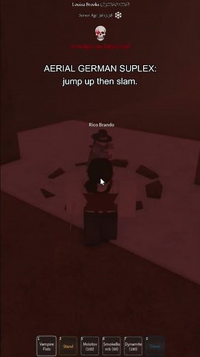 T4 Vampire showcase in Bridger western ! #roblox #bridgerwestern #jojosbizzareadventure #jojos #yba