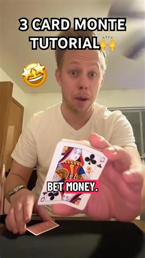 How To Do 3 Card Monte Magic Trick Tutorial #tricks #money #bets #streetmagic #secrets #magician