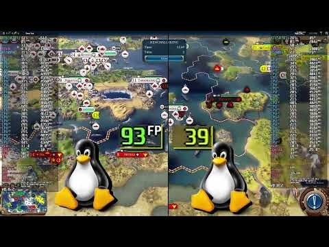 Linux DXVK vs Linux Native Benchmark CIVILIZATION VI
