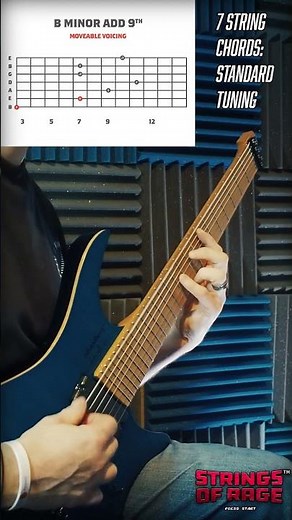 7 String Chords Part 2: Bm Add9 #guitar #7string #add9
