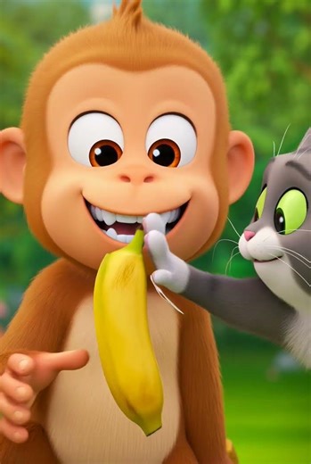 Funny Cat vs Monkey 🍌😂 | Banana Gone Wrong #shorts