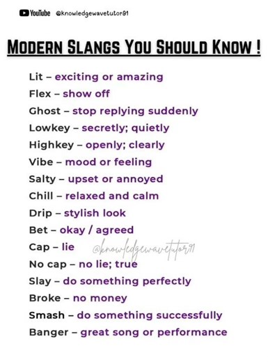 💁‍♀️How to Use Modern Slang to Sound Like a Native📚