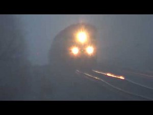 I Was Filming a Train Then Something Appears Out Of The Fog! Turbo Winding On UP DPU CSX Trash Train