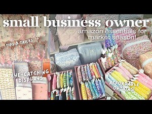 Small Business Amazon Essentials for Market Season!🛍️⭐️ affordable displays & market essentials!