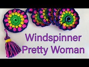 Wind spinner, crochet wind chime “Pretty Woman”, crochet for beginners, #crochet Wind Spinner