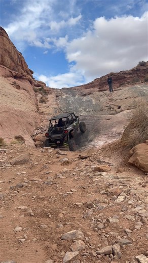 Bone stock KRX coming to the top of Pritchett Canyon? Yes! Come visit! #moabcowboy #fyp #offroad #fblifestylelife #rockcrawling #america #virals #nolimits #sendit | Moab Cowboy Country Off-Road Adventures