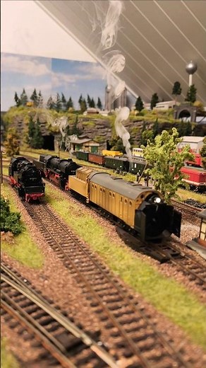 🚂🥶"Probefahrt" Roco BR 52 und Trix Dampfschneeschleuder🥶mit Sound🚂auf der H0 DDR Modelleisenbahn 🚂🙂