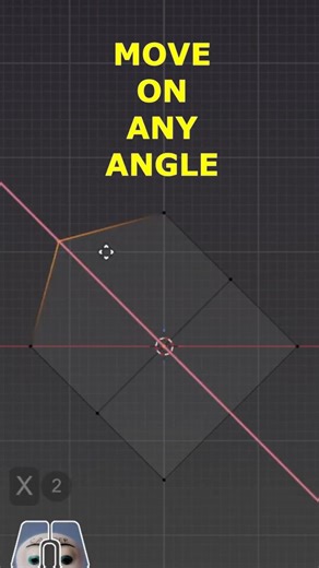 How to Move on ANY Angle in Blender #3dartist #Blender #3DModeling #BlenderTips #Tutorial #Shorts