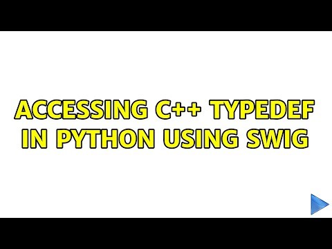 Accessing C++ typedef in Python using SWIG