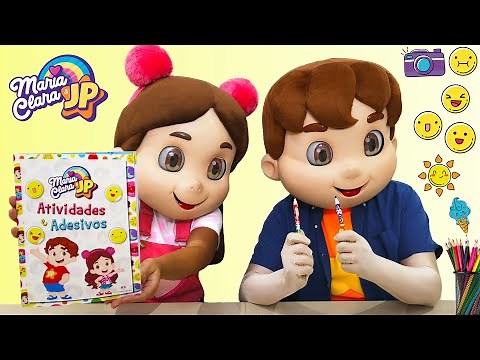 Livro de atividade e pintura da Maria Clara e JP