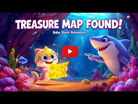Baby Shark's Adventure Discovering Hidden Treasure Maps!