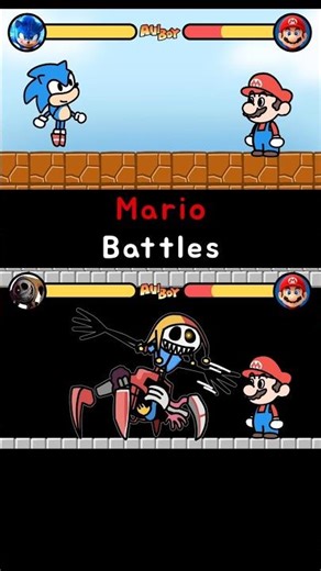 Mario Battles | Character Battle | Super Mario Bros | Sonic the Hedgehog | Poppy Playtime