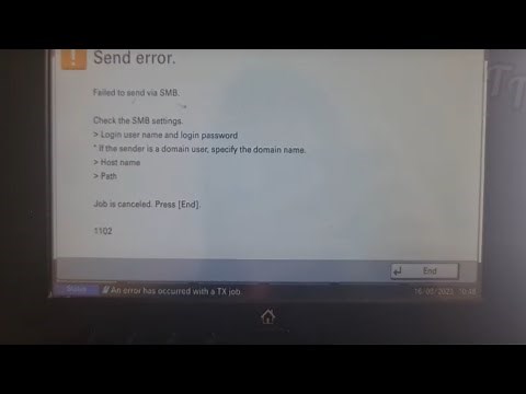 How to fix Kyocera send error 1102 | Kyocera scan to folder error (SMB) 1102
