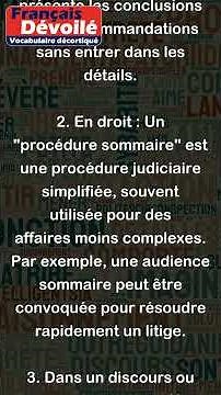Sommaire