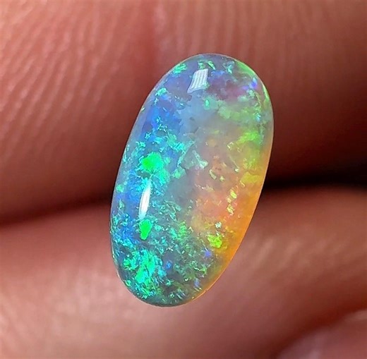 Natural Solid Australian Lightning Ridge Crystal Opal 0.55 Ct, Gemstone, Jewelry Making Stone - Etsy