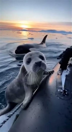 Seal Escapes an Orca - a Woman Saves It by Pulling It Onto Boat