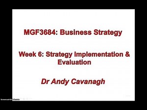 Strategy Implementation & Evaluation- Introduction