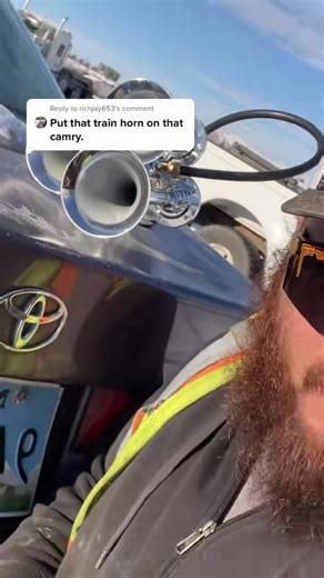 This is your sign to put train horns on your car #hornblasters | car thing