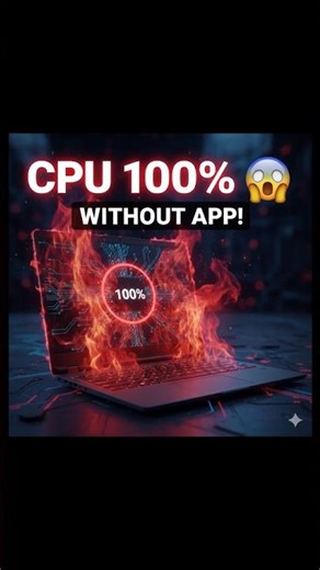 Laptop Heat Fix 😱 CPU 100% Without App | Windows 11 #shorts