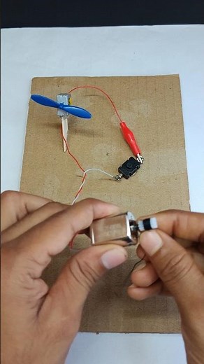 Converting Kinetic Energy into Electricity Using a DC Motor | #shorts #dcmotor