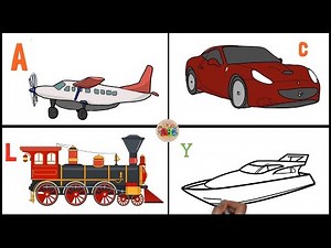 ABC Vehicles for Children - Learn Alphabet with Vehicles| Learn English| Alphabet song