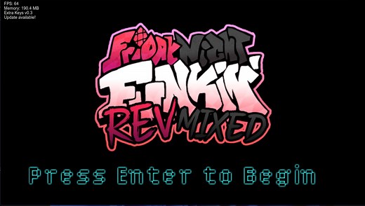 【FNF】优质高难度模组 Rev-mixed 全周目+额外曲目 纯手打所有难度全流程！