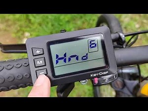 Como configurar um Display LCD de uma bicicleta elétrica - Configuração do Key-Disp, em português