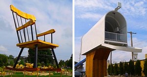 Small Town Is Filled With Giant Sculptures of Everyday Objects