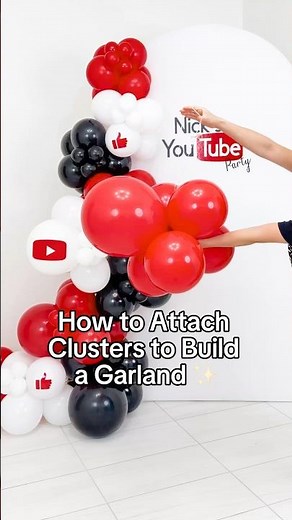 How to Attach Balloon Clusters to Build a Garland 🎈