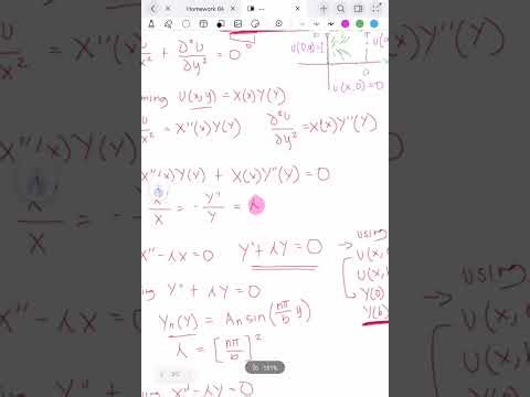 Laplace Equation Rectangular using separation of variable