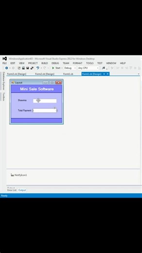 Point of Sale mini software how to create mini software #vscode #visualstudiocode #softwaredeveloper #appdevelopment #foryoupage #tiktokkhanay #foryoupage #foryou #msoffice