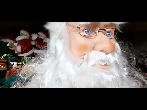 Gemmy and SVI 2021 Life Size Animated Singing Santa Claus