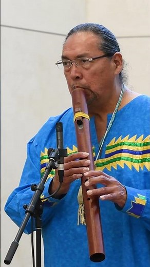 Native American flute demonstration