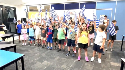 It's all about the next generation! 👏 We love seeing students from Pedia Greek School in Melbourne sing the Greek National Anthem to celebrate Greece's Independence Day. 🎥: Supplied. | The Greek Herald