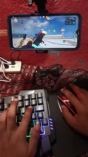Free Fire keyboard mouse Glow Macro Gameplay #ggmousepro2​ #handcam​ #freefire​
