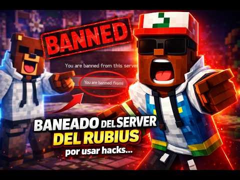 BANEADO DEL SERVER DEL RUBIUS… ¿POR HACKS? ( Minecraft Pokemon Dia 4)