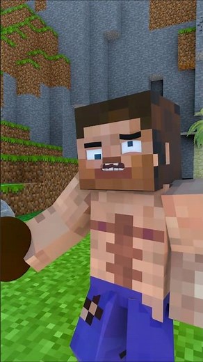 Caveman Steve - Minecraft Animation #minecraftshorts