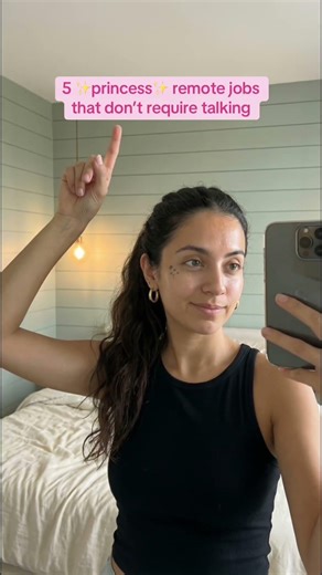 5 ✨princess✨ remote jobs that don’t require talking