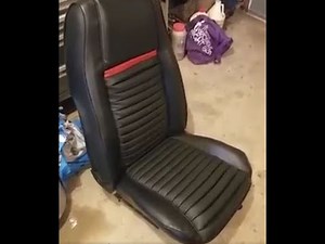 1969 Mach1 Mustang seat recovering